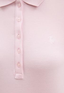 Kadın Lila Basic Polo Yaka Tişört - 50222743092