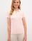 Kadın Açık Pembe Basic Polo Yaka Tişört