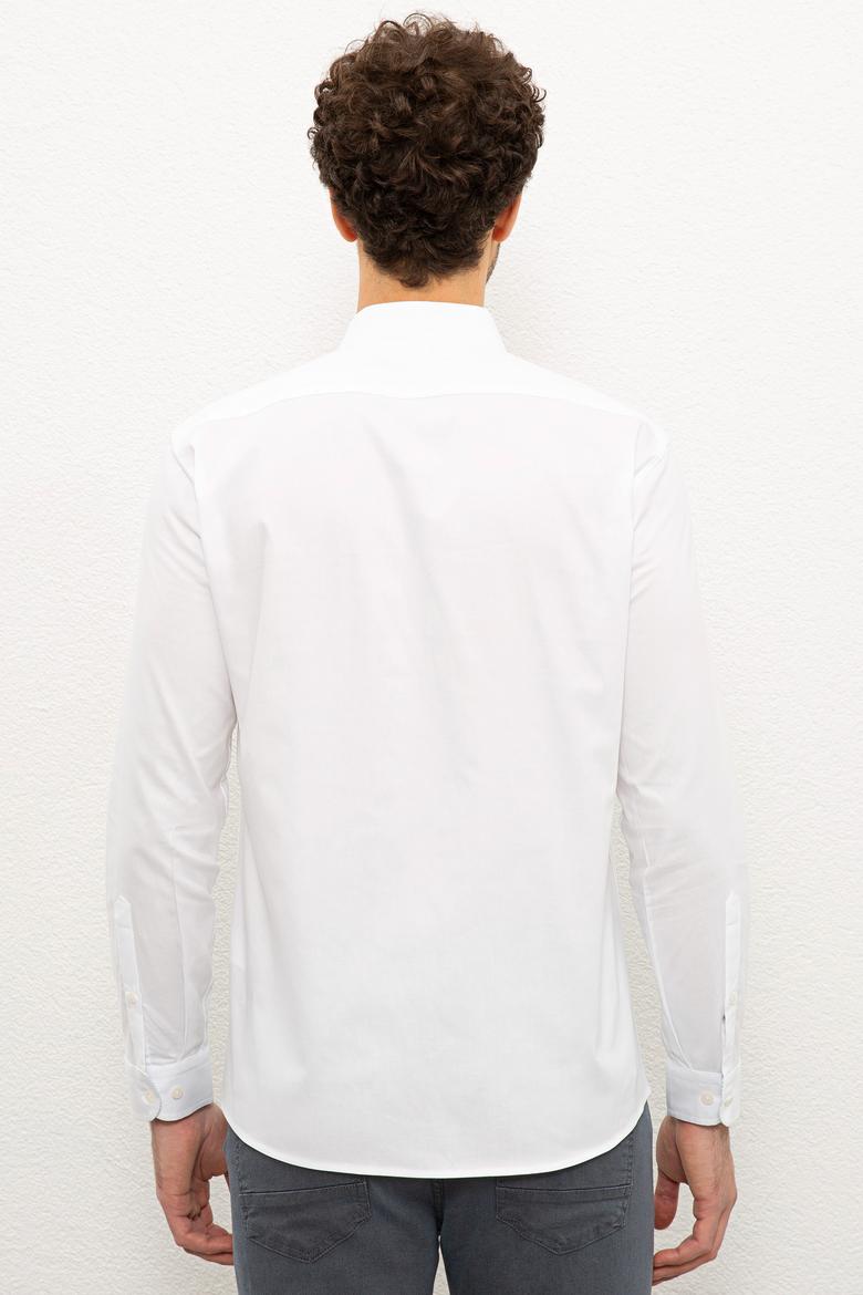 Erkek Beyaz Uzun Kollu Gömlek - 50226558001