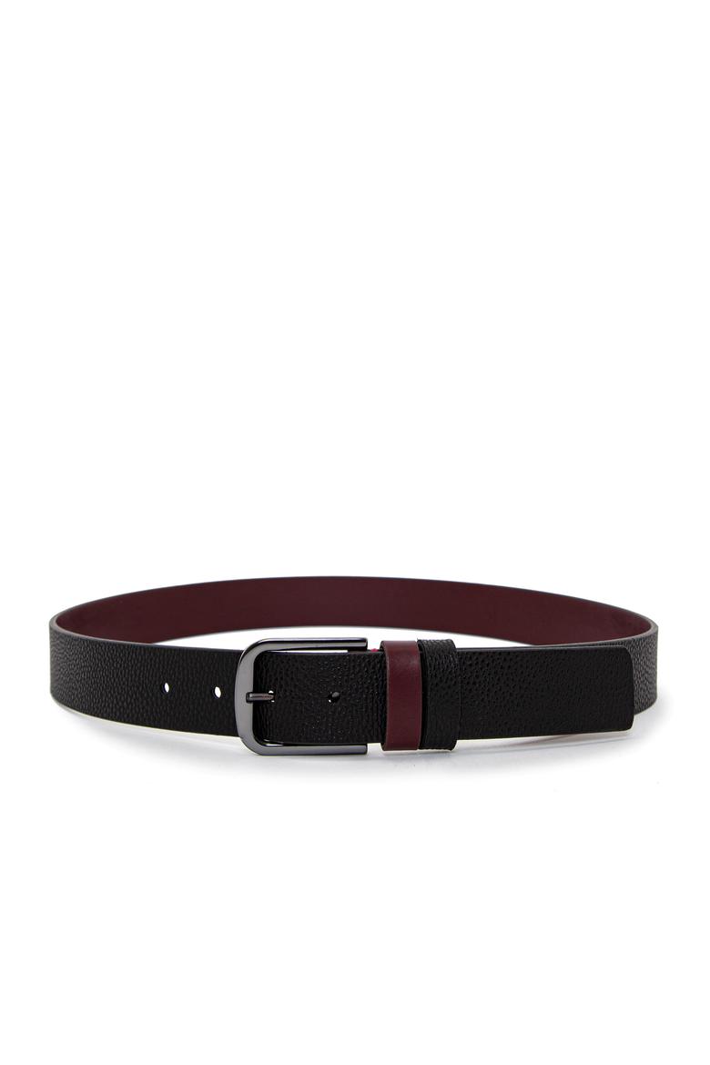 Erkek Çift Taraflı Siyah Kemer - 50249933018