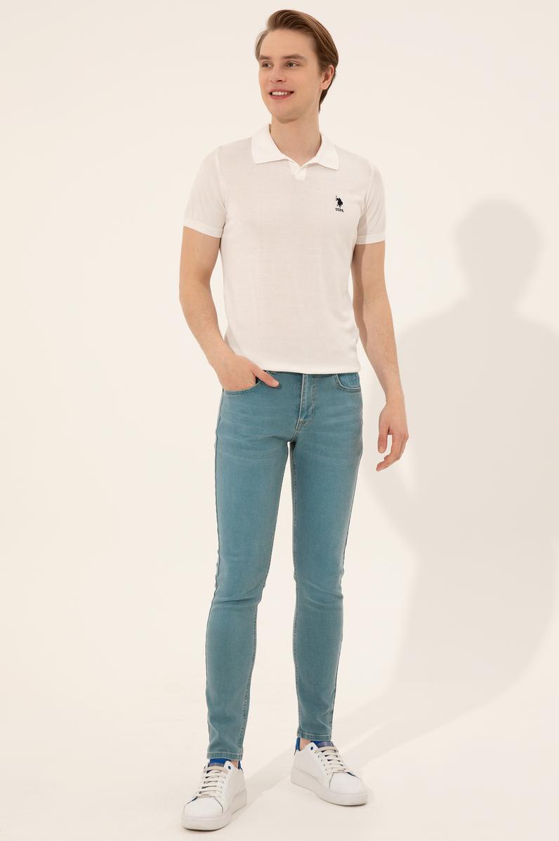 Erkek Yeşil Denim Pantolon