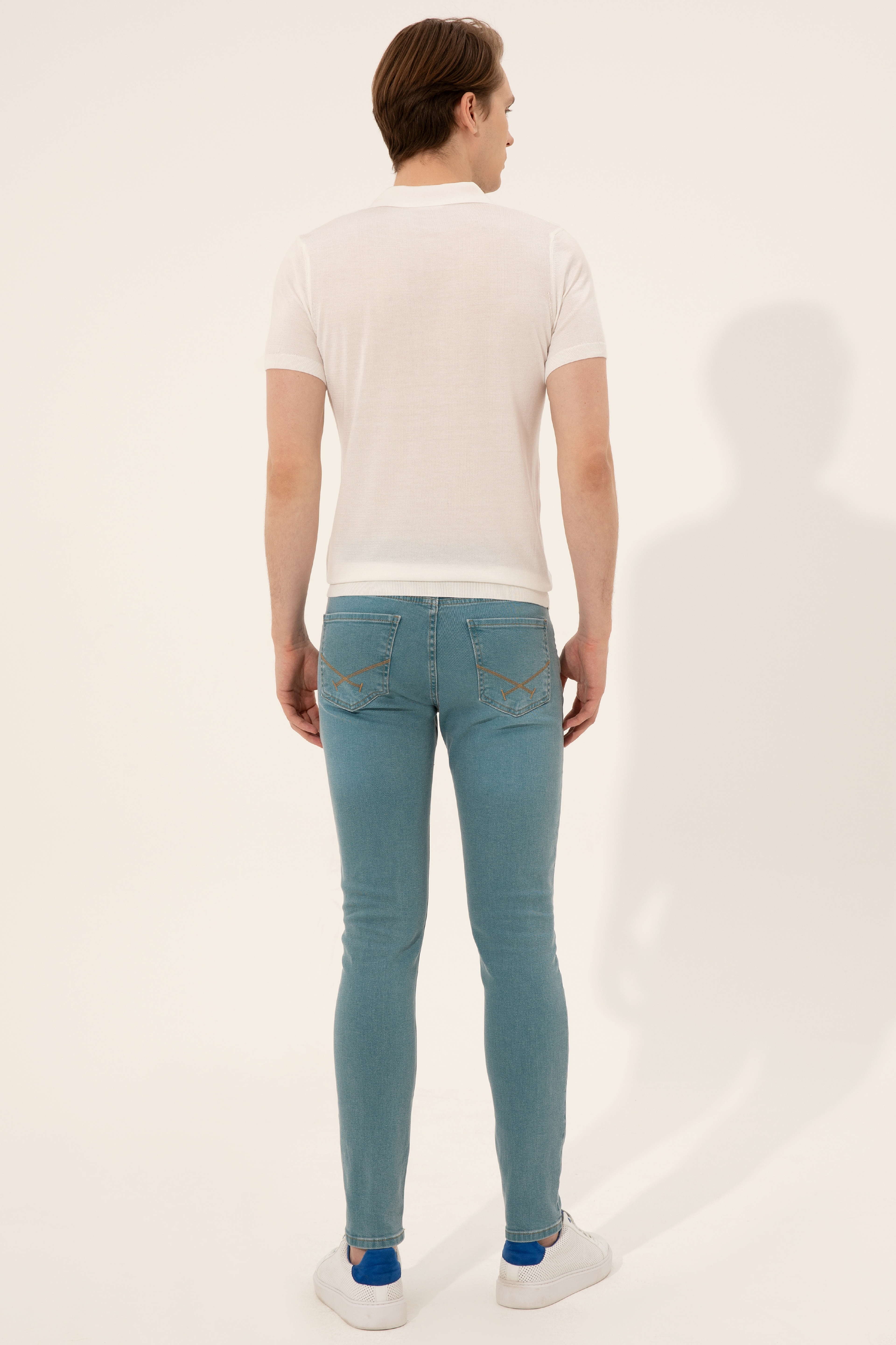 Erkek Yeşil Denim Pantolon