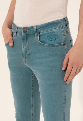 Erkek Yeşil Denim Pantolon - 50249638003