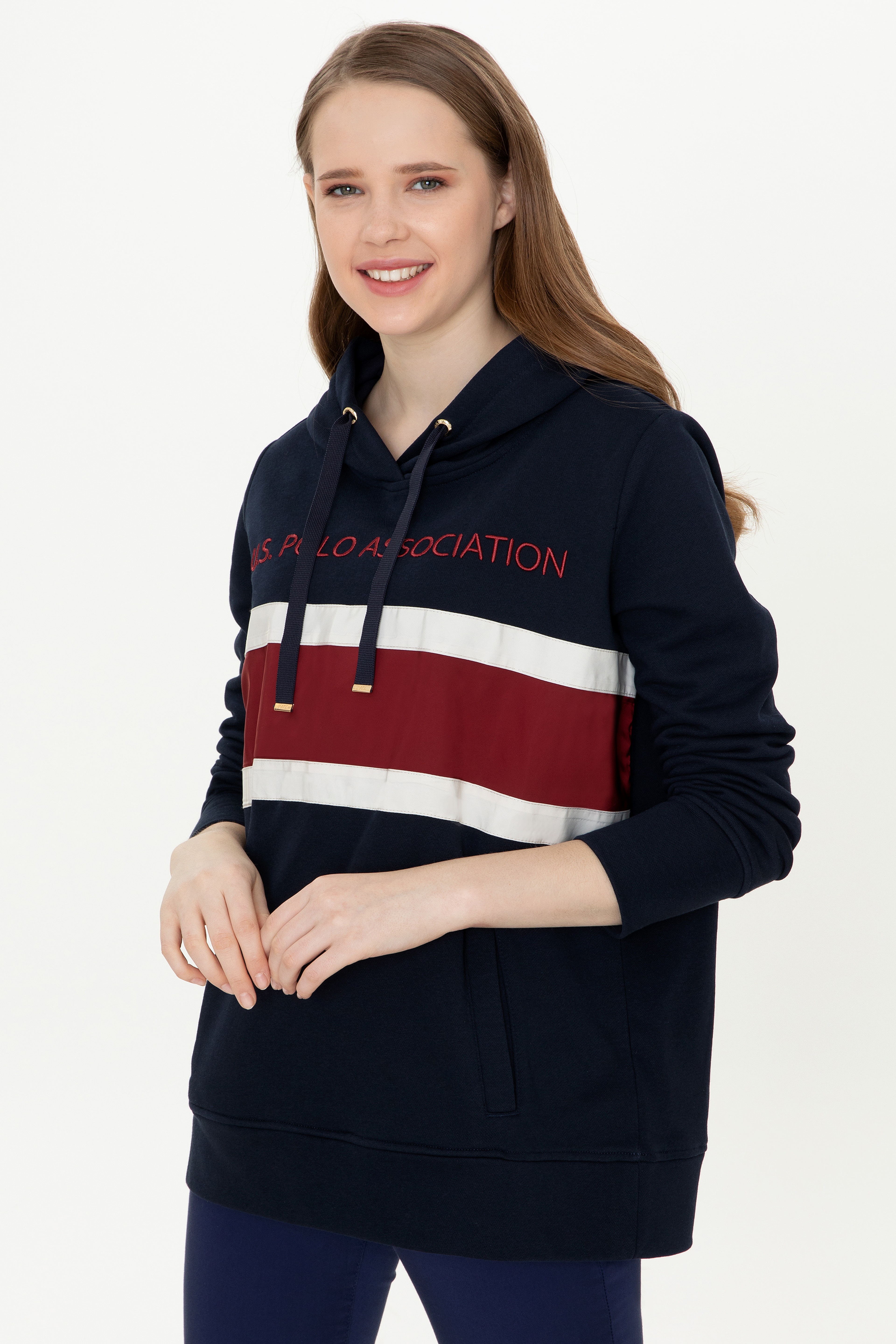 Kadın Lacivert Sweatshirt - Image 3