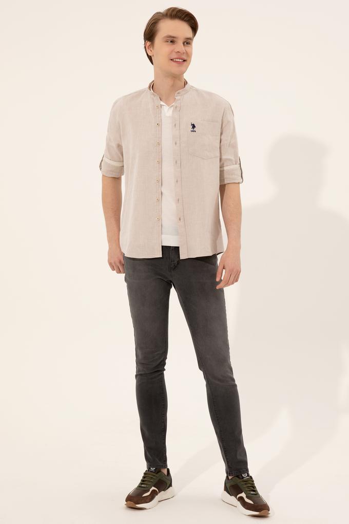 Erkek Mavi Denim Pantolon