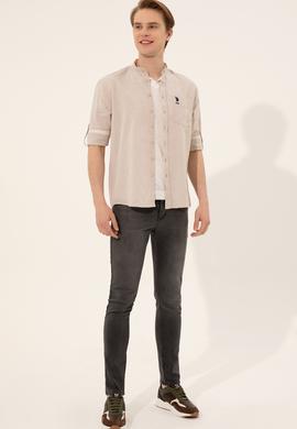 Erkek Mavi Denim Pantolon - 50250395005