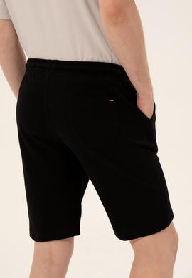 Erkek Siyah Örme Şort - 50248600025