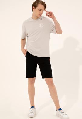 Erkek Siyah Örme Şort - 50248600025