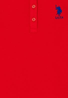 Kız Çocuk Kırmızı Basic Polo Yaka Tişört - 50246800173