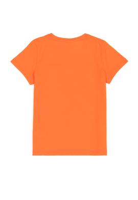 Çocuk Turuncu Bisiklet Yaka Tişört - 50249655030