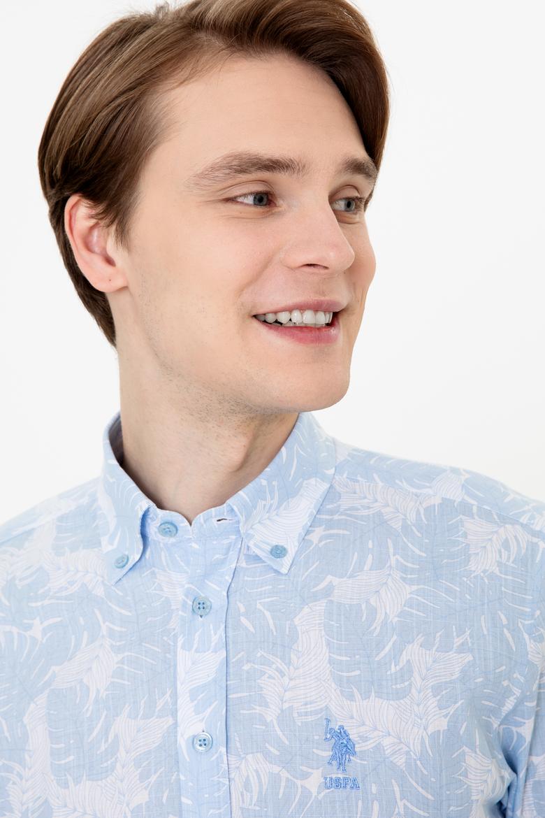 Erkek Mavi Uzun Kollu Gömlek - 50249578016