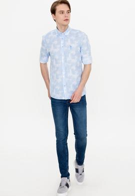 Erkek Mavi Uzun Kollu Gömlek - 50249578016