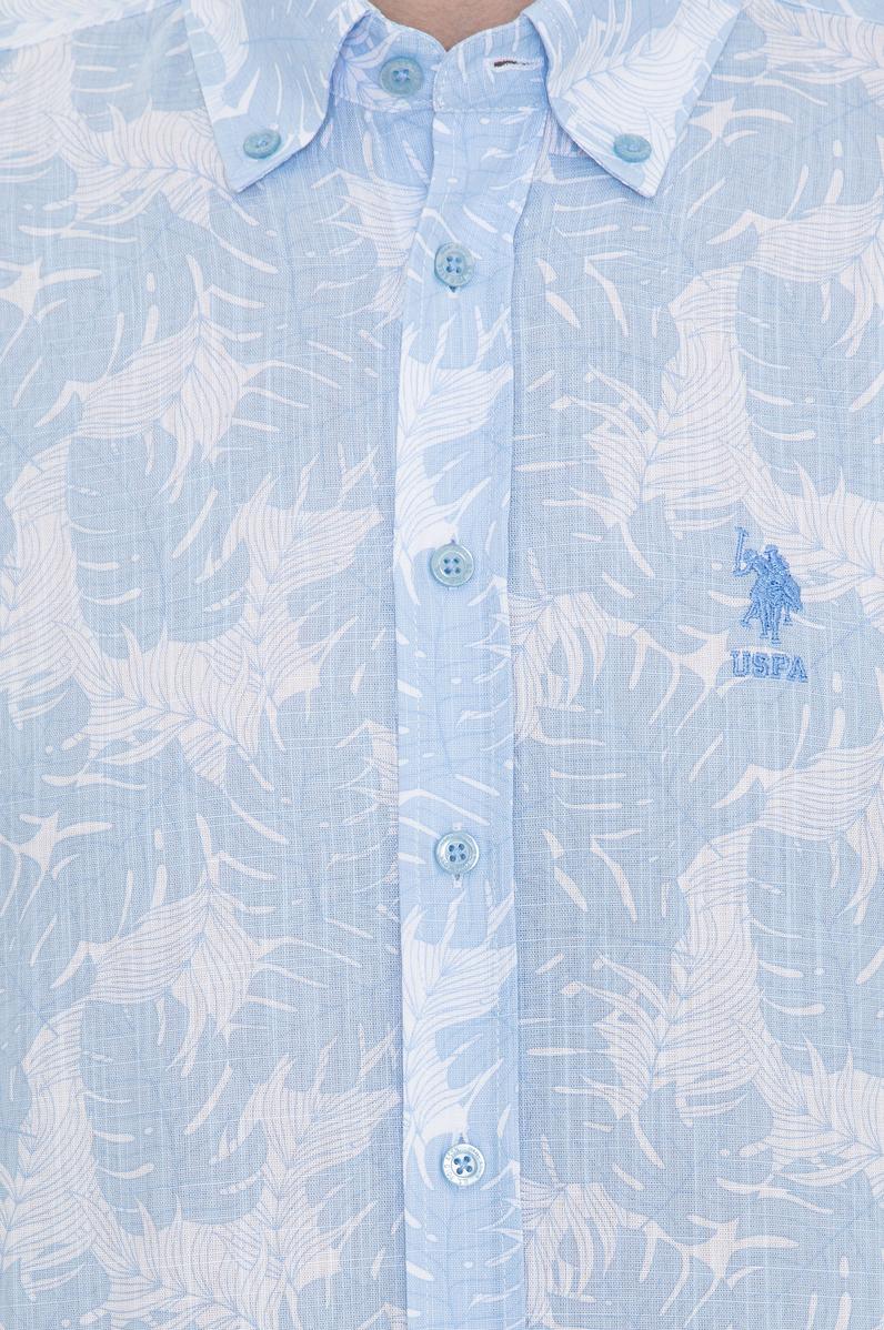 Erkek Mavi Uzun Kollu Gömlek