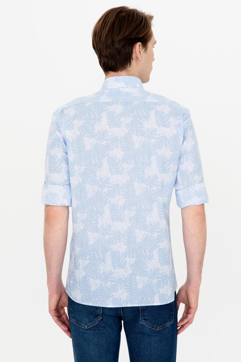 Erkek Mavi Uzun Kollu Gömlek - 50249578016