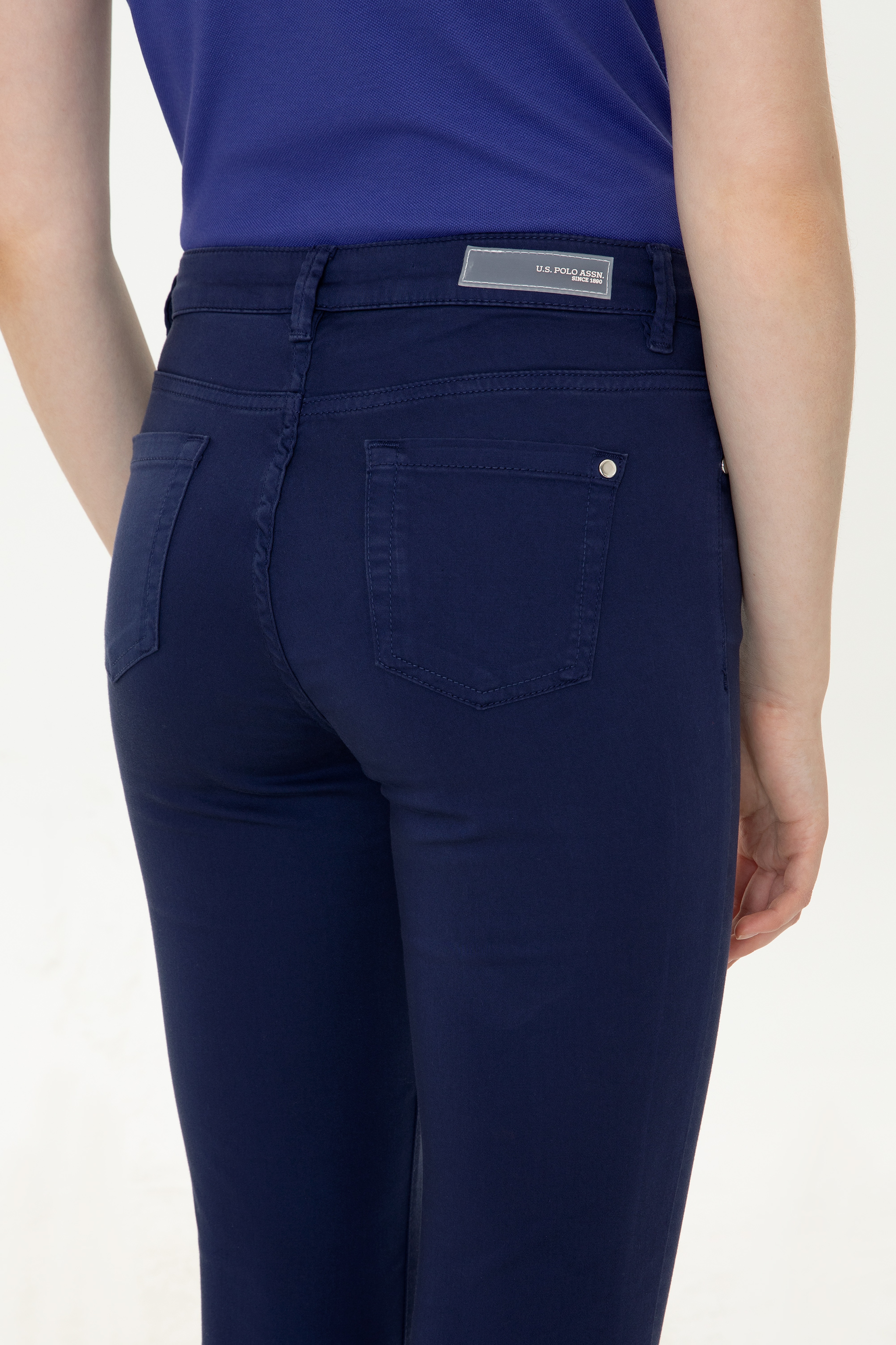 Kadın Lacivert Toothpick Fit Pantolon