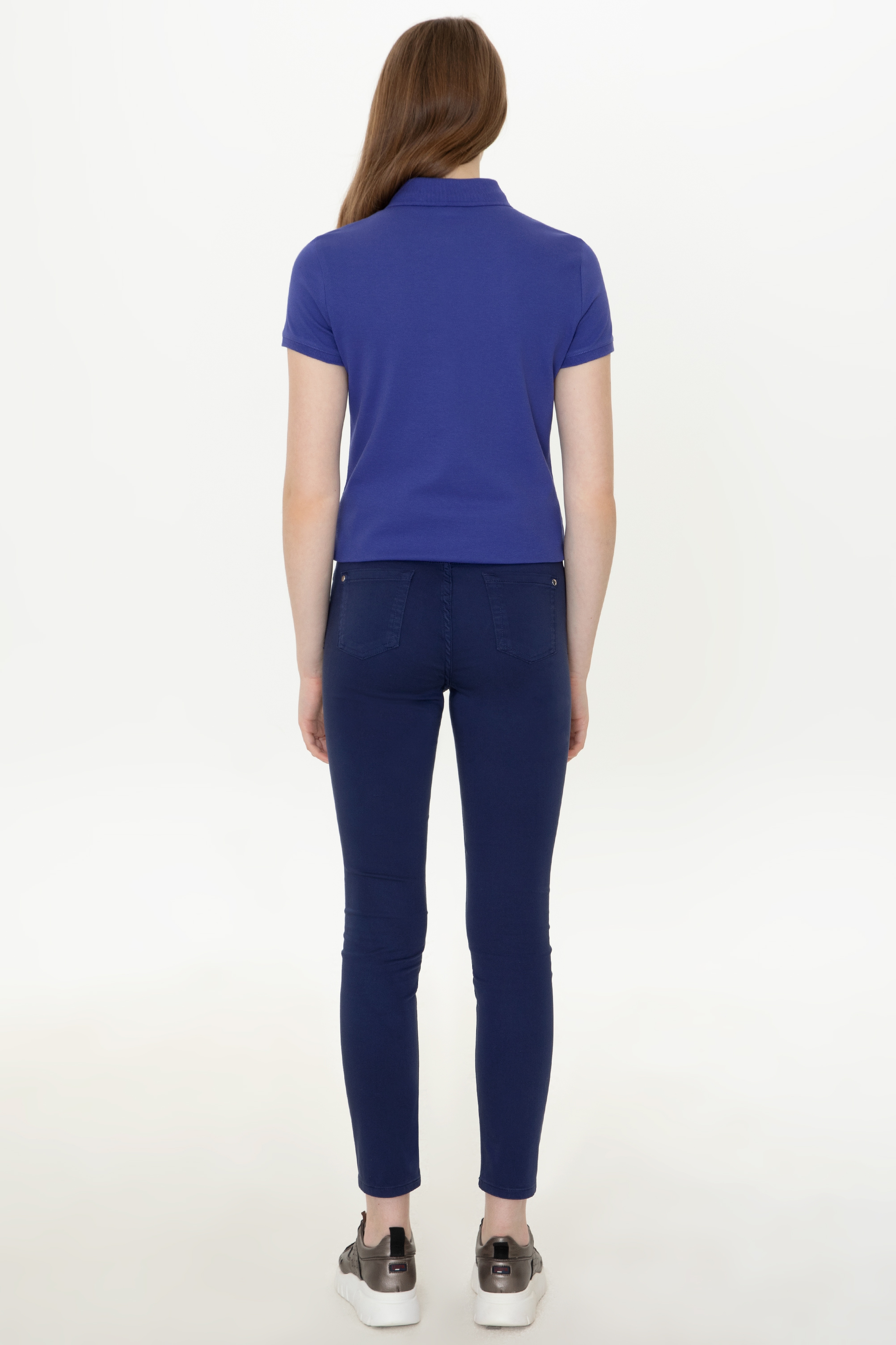 Kadın Lacivert Toothpick Fit Pantolon