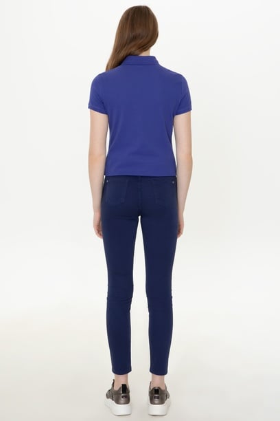 Kadın Lacivert Toothpick Fit Pantolon