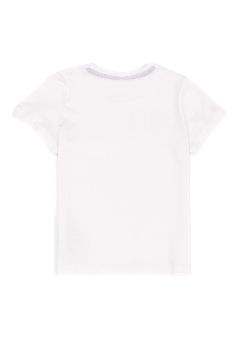 Erkek Bebek Beyaz Bisiklet Yaka Tişört