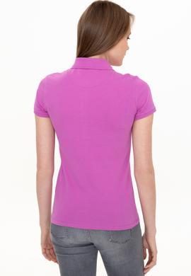 Kadın Menekşe Basic Polo Yaka Tişört - 50246287055