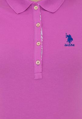 Kadın Menekşe Basic Polo Yaka Tişört - 50246287055