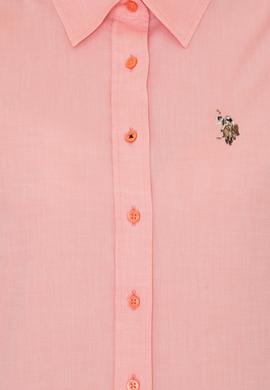 Kadın Somon Uzun Kollu Basic Gömlek - 50246454132