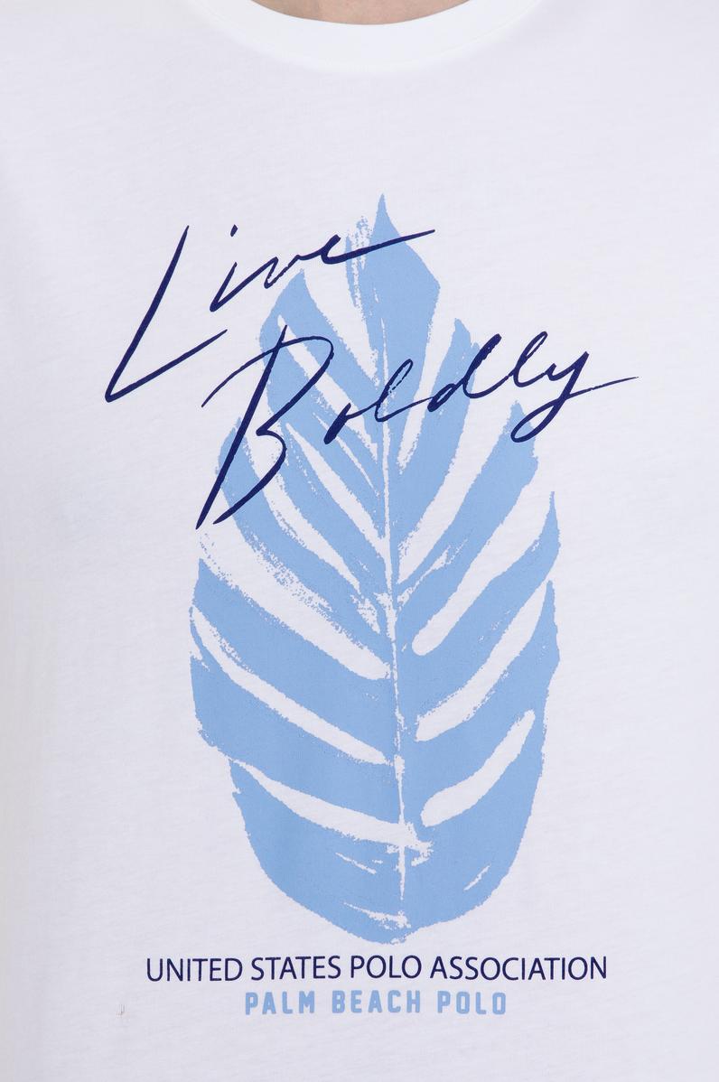 Erkek Beyaz Bisiklet Yaka Tişört