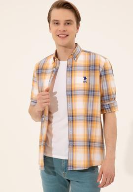 Erkek Turuncu Uzun Kollu Gömlek - 50249654007