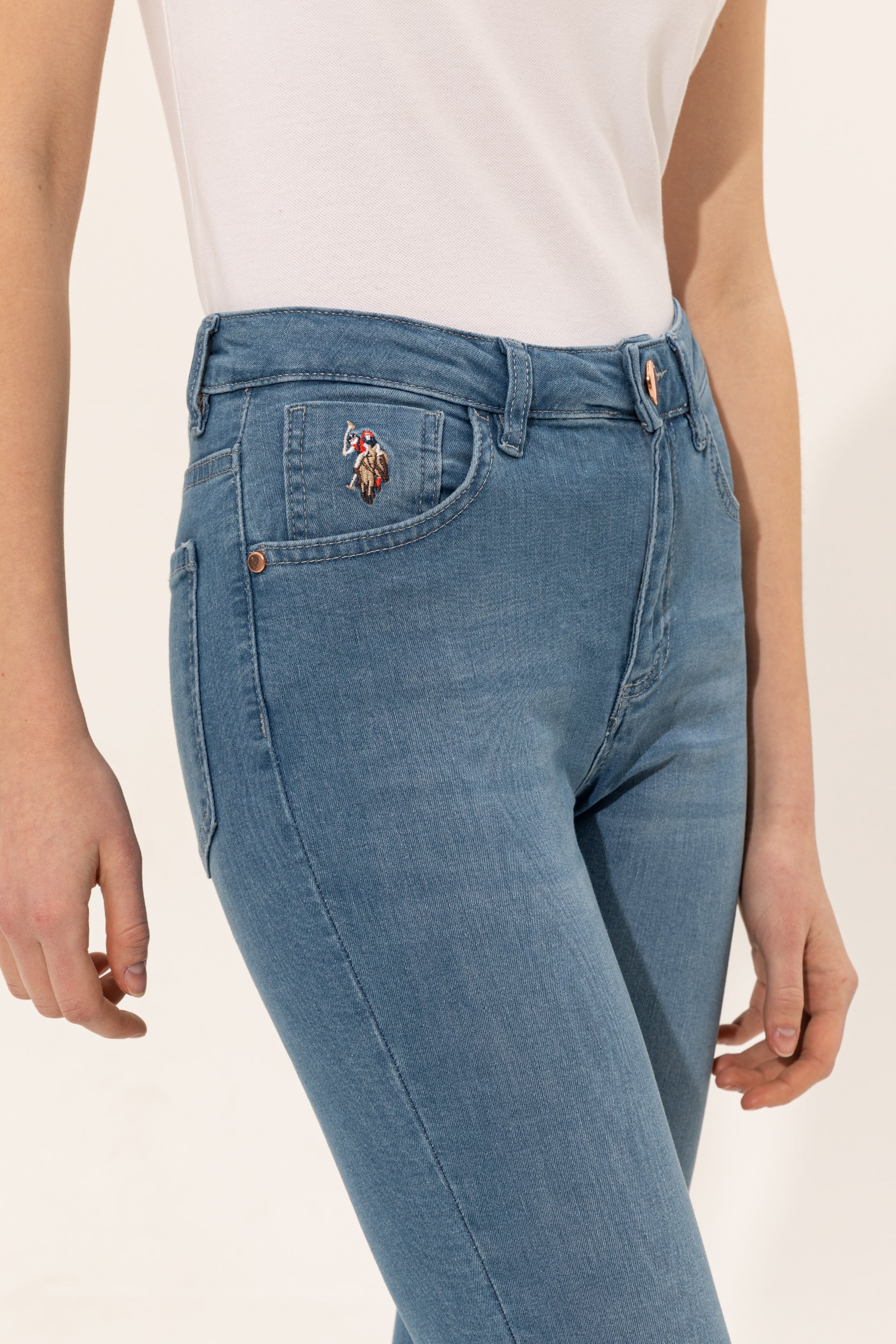 Kadın Açık Mavi Jean Pantolon - Image 7