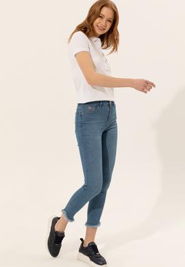 Kadın Açık Mavi Jean Pantolon - 50246897001