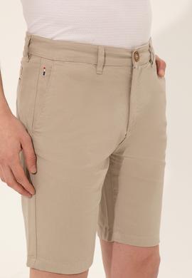 Erkek Haki Dokuma Şort - 50246140024