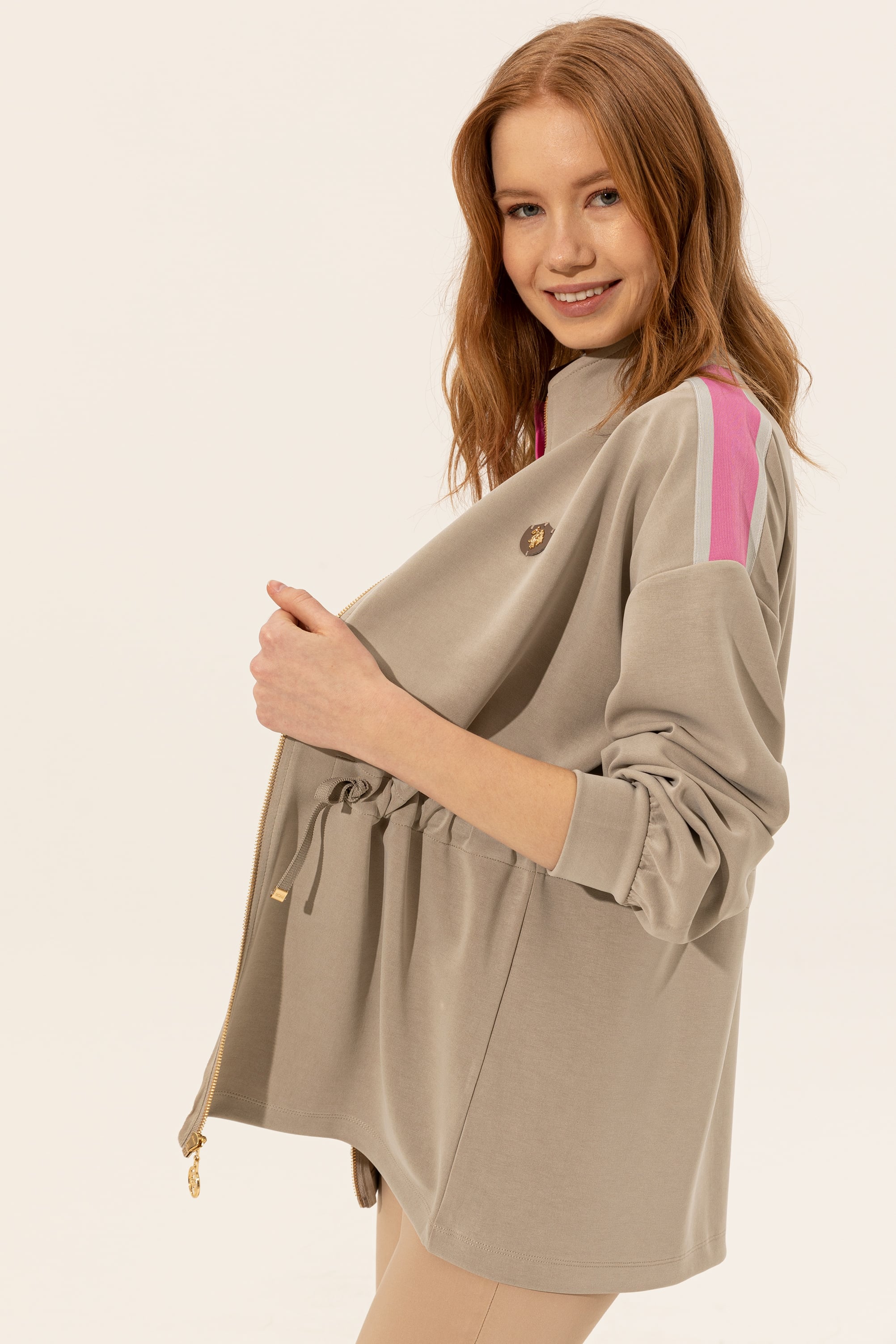 Kadın Haki Sweatshirt