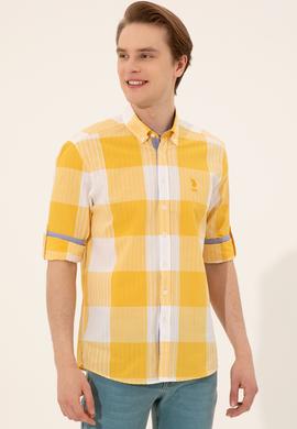 Erkek Safran Uzun Kollu Gömlek - 50248204016