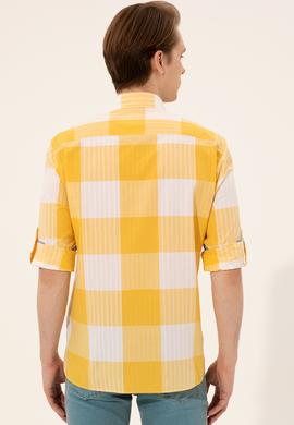 Erkek Safran Uzun Kollu Gömlek - 50248204016