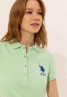 Kadın Mint Basic Polo Yaka Tişört - 50248991089