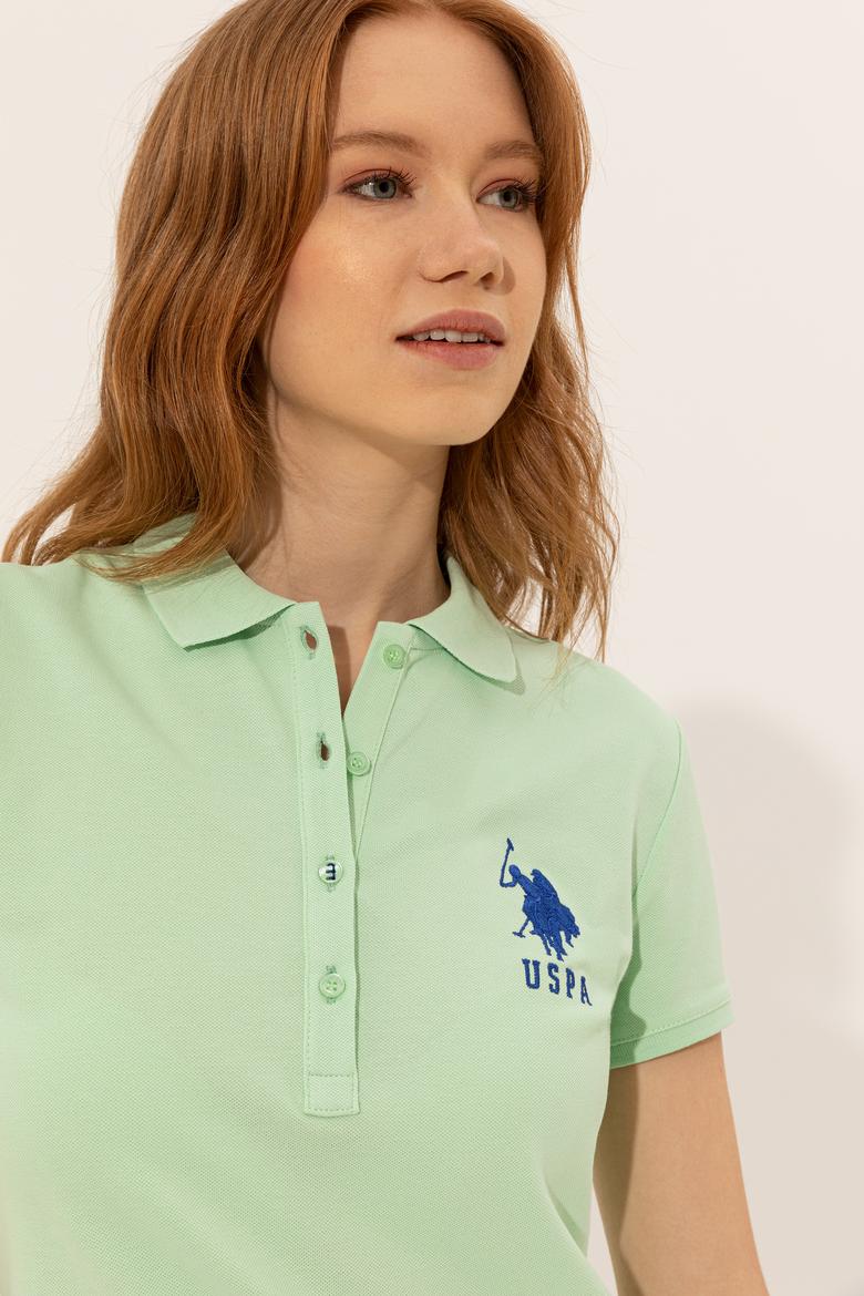 Kadın Mint Basic Polo Yaka Tişört - 50248991089