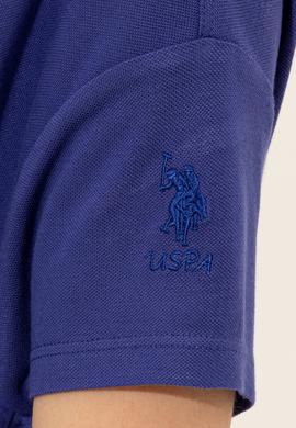 Kadın Mavi Bisiklet Yaka Tişört - 50249027030