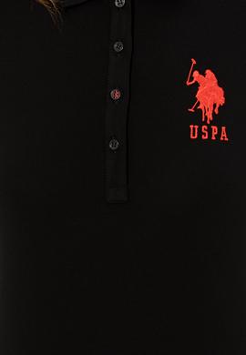 Kadın Siyah Basic Polo Yaka Tişört - 50248991069