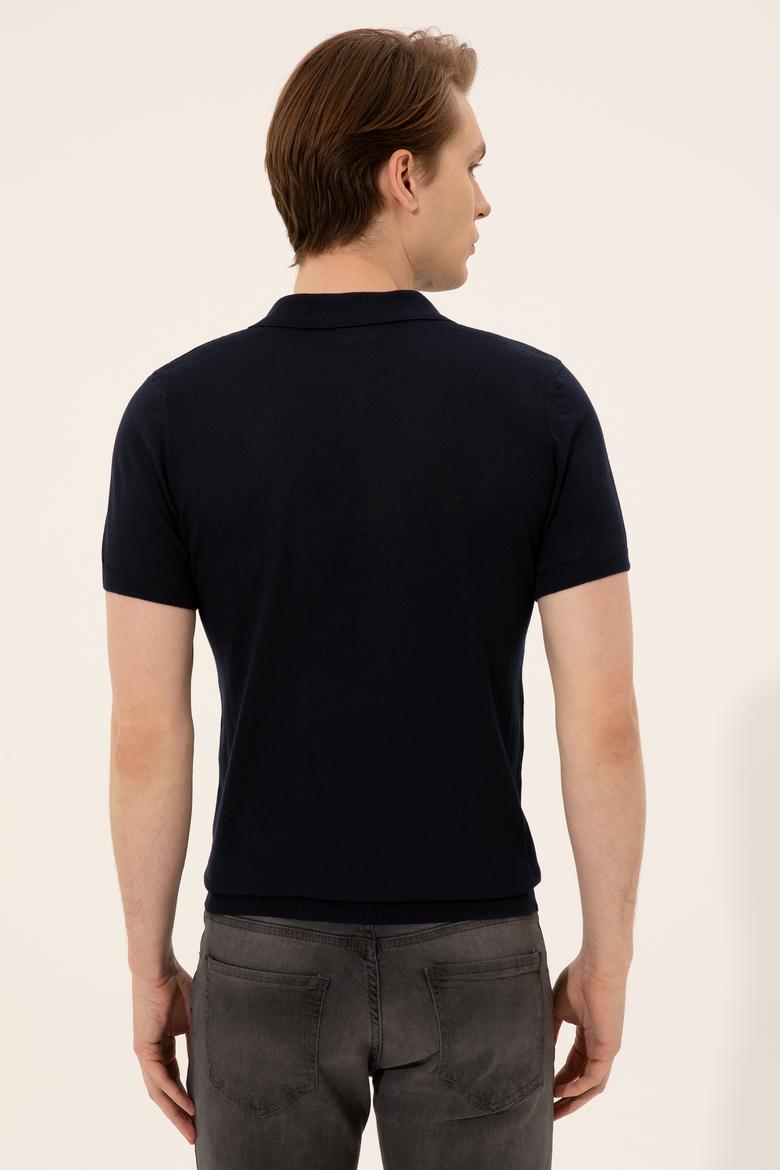 Erkek Lacivert Triko Kazak - 50254495046