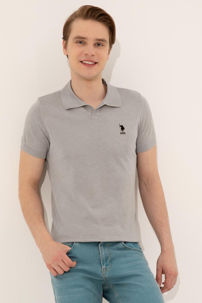 Erkek Açık Gri Triko Kazak - 50254495010