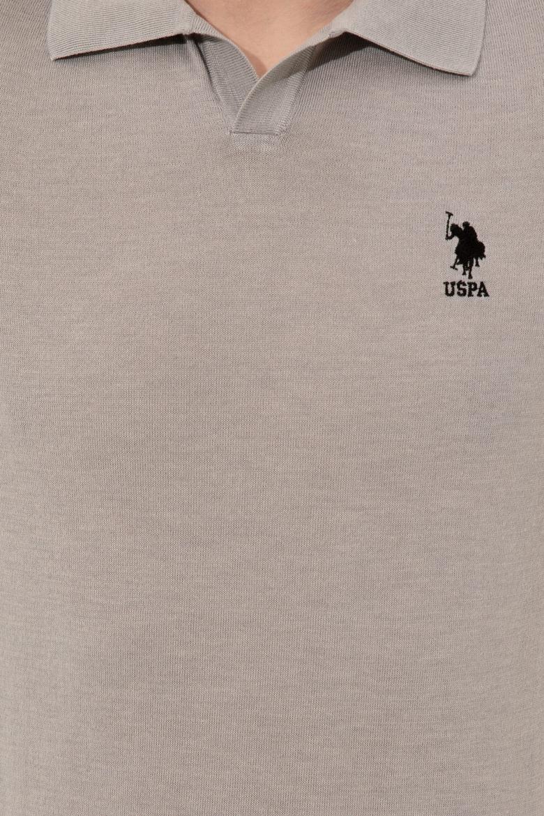 Erkek Açık Gri Triko Kazak - 50254495010