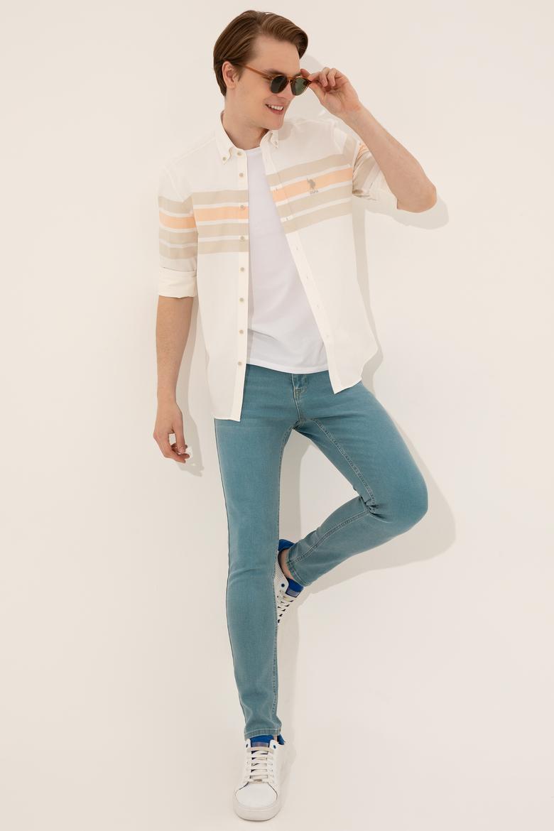 Erkek Turuncu Uzun Kollu Gömlek - 50246189007