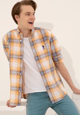 Erkek Turuncu Uzun Kollu Gömlek - 50249654007