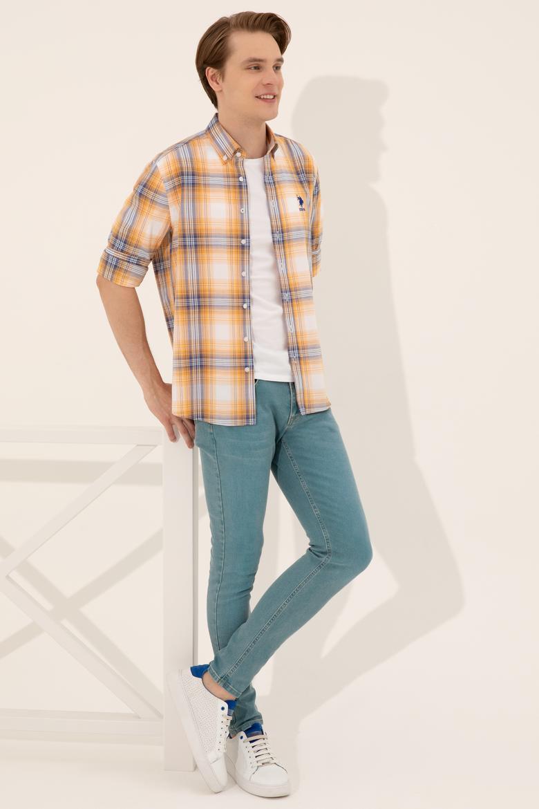 Erkek Turuncu Uzun Kollu Gömlek - 50249654007