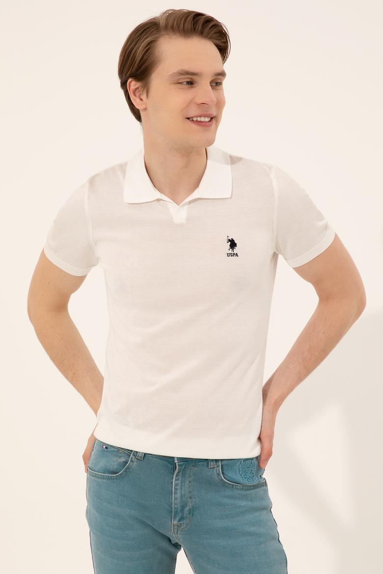 Erkek Ekru Triko Kazak - 50254495019