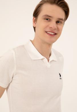 Erkek Ekru Triko Kazak - 50254495019