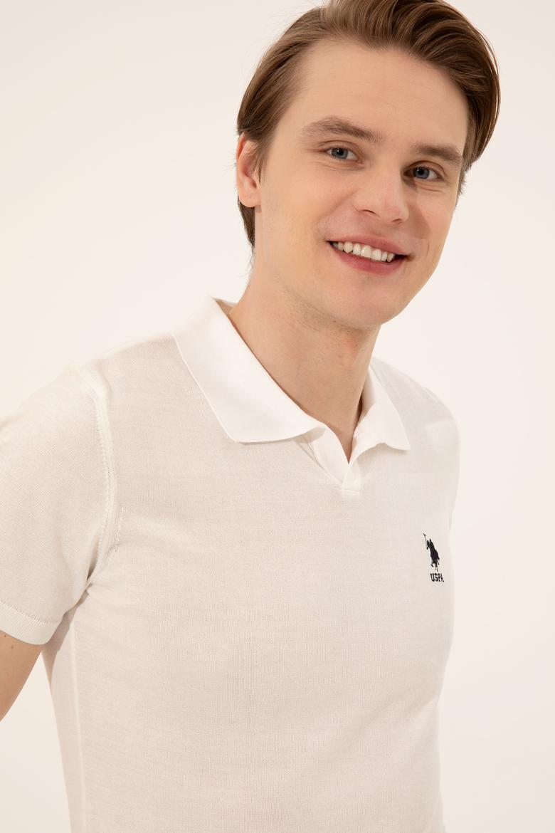 Erkek Ekru Triko Kazak - 50254495019