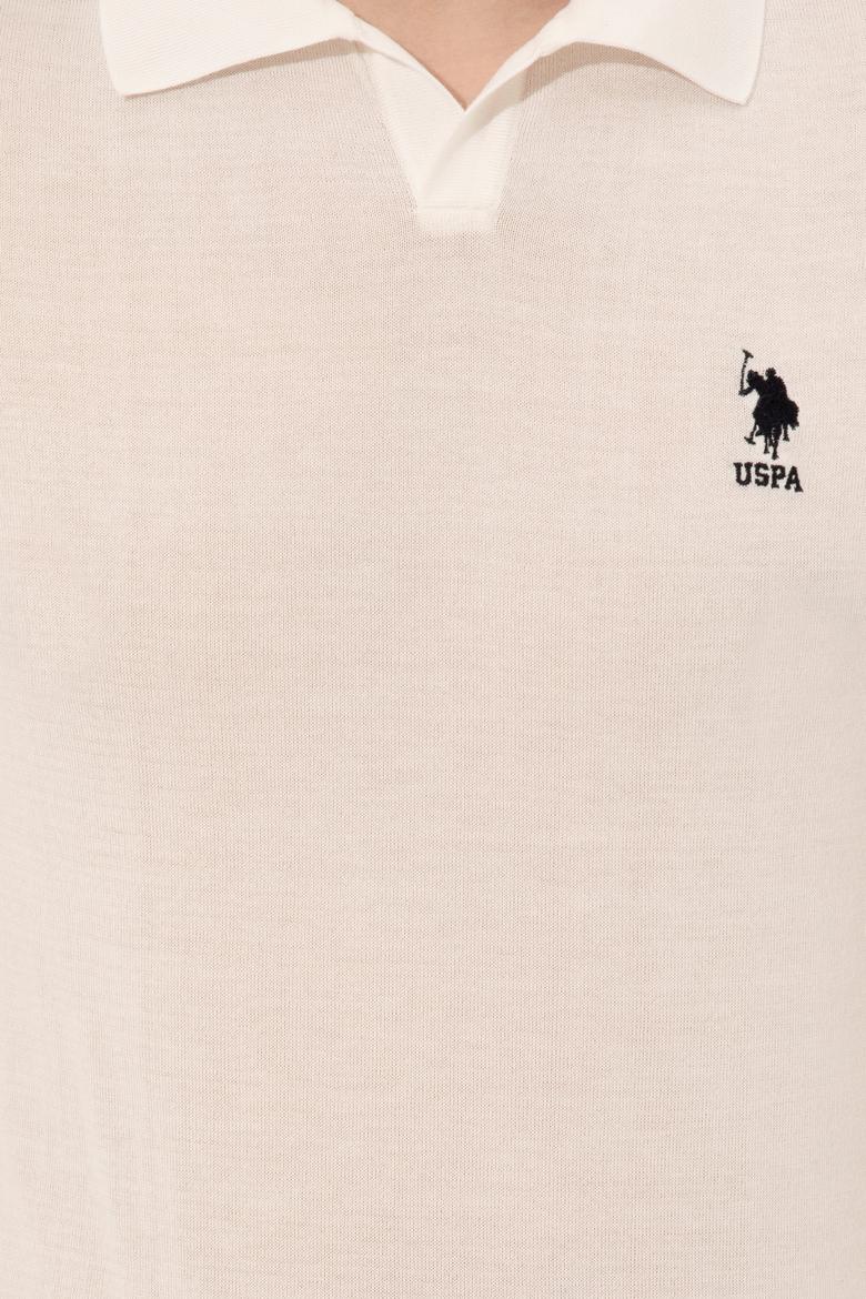 Erkek Ekru Triko Kazak - 50254495019