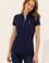 Kadın Lacivert Basic Polo Yaka Tişört