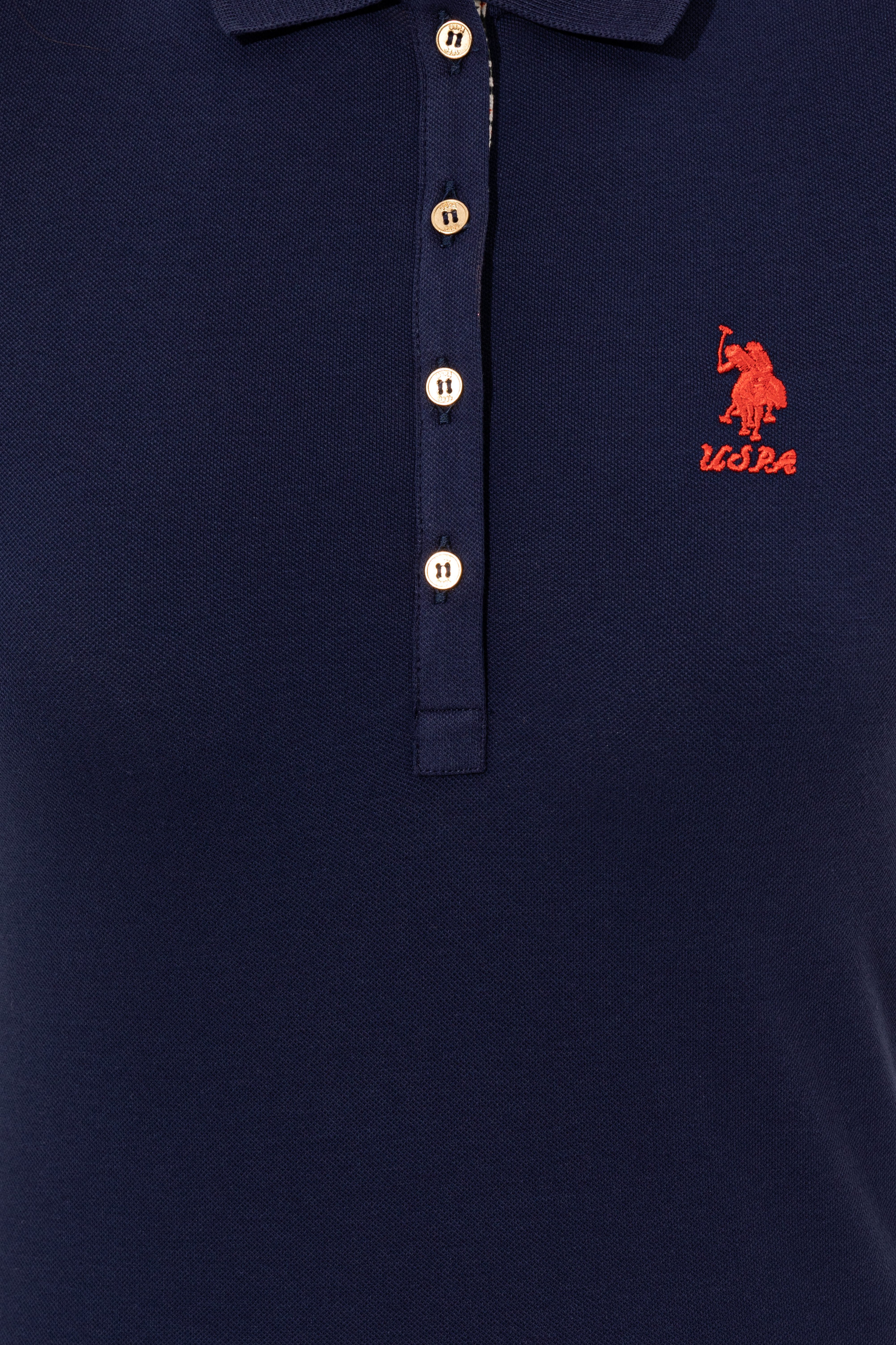 Kadın Lacivert Basic Polo Yaka Tişört - Image 6