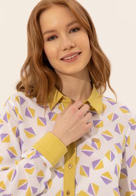 Kadın Safran Uzun Kollu Gömlek - 50246758006